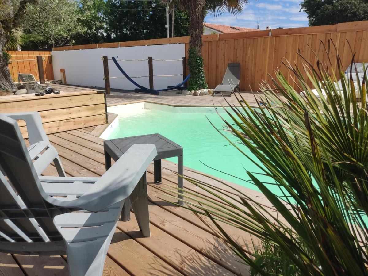 Cottage La Dune Avec Piscine Les Cigales Du Bassin A Gujan-Mestras Exterior photo